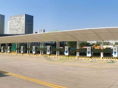 18 units of 240 KW parking lot charging station project case study.